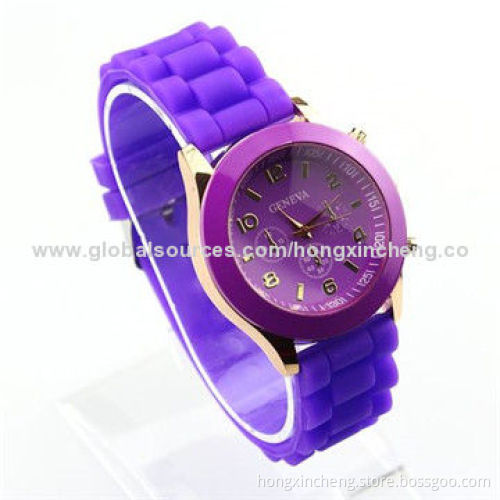 Silicone Sports Watch with Eco-friendly Material, for Whole Family Members